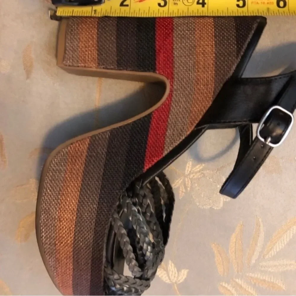 Madden Girl Multicolored Boho Wedges Sz 8.5